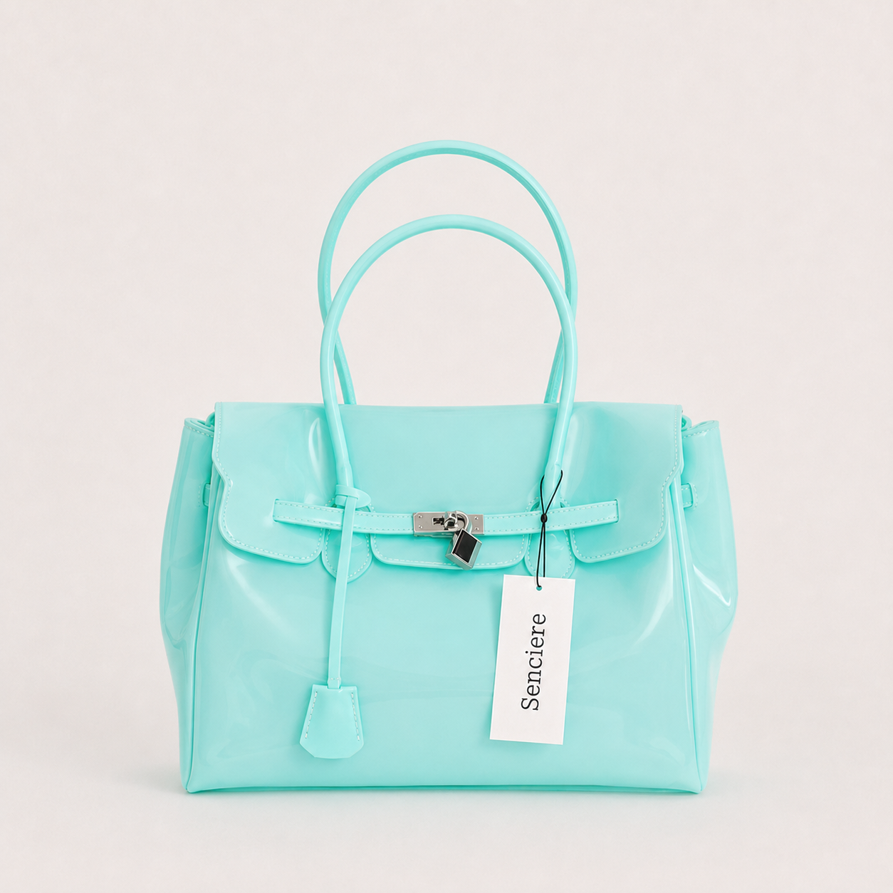 Medium Firkin Bag - Aqua