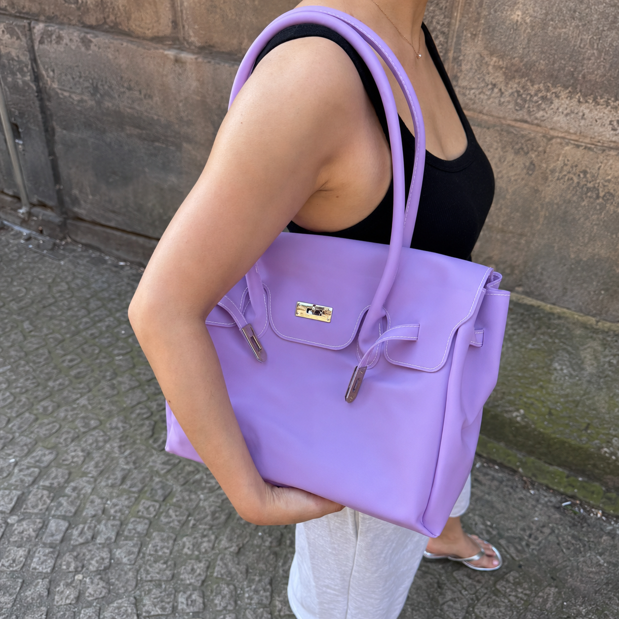 Large Firkin Bag - Purple
