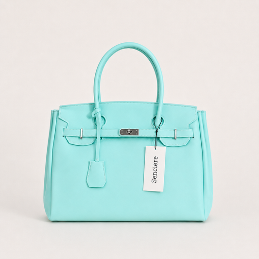 Large Firkin Bag - Aqua