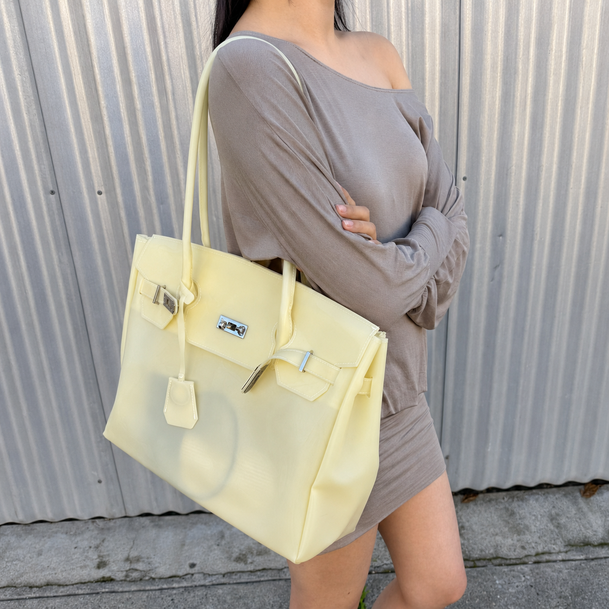 Large Firkin Bag - Yellow