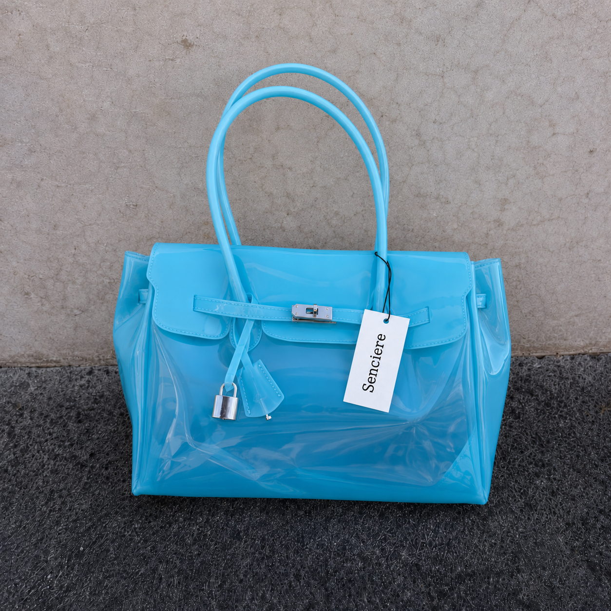 Large Firkin Bag - Aqua