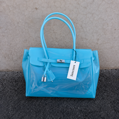Large Firkin Bag - Aqua